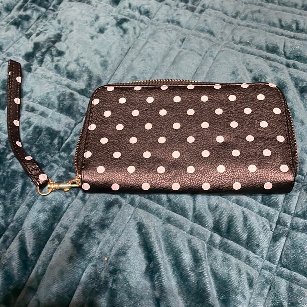 Black & White Polka Dot Wallet